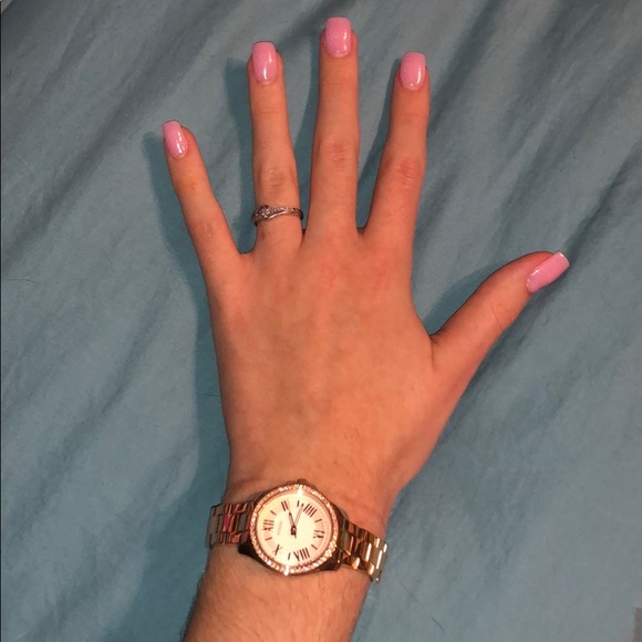 Rose Gold Fossil Watch main image 6